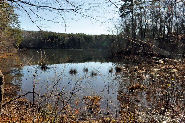 the lake at Crowders Mountain